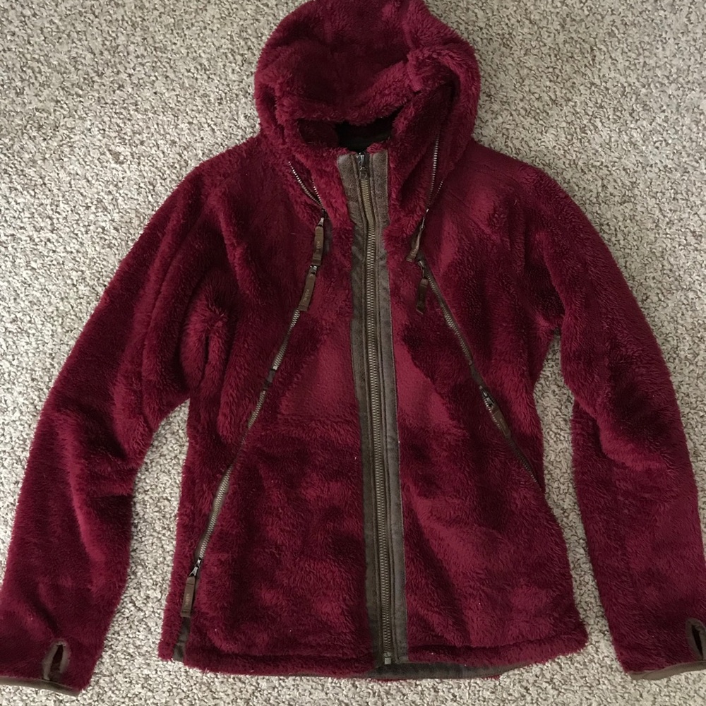 Kuhl Flight Jacket Italian Fleece in Burgundy